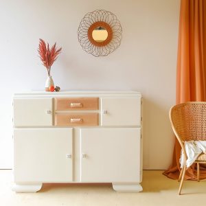 meuble mado blanc et bois