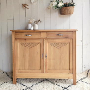 buffet art déco en bois brut bois sculpté