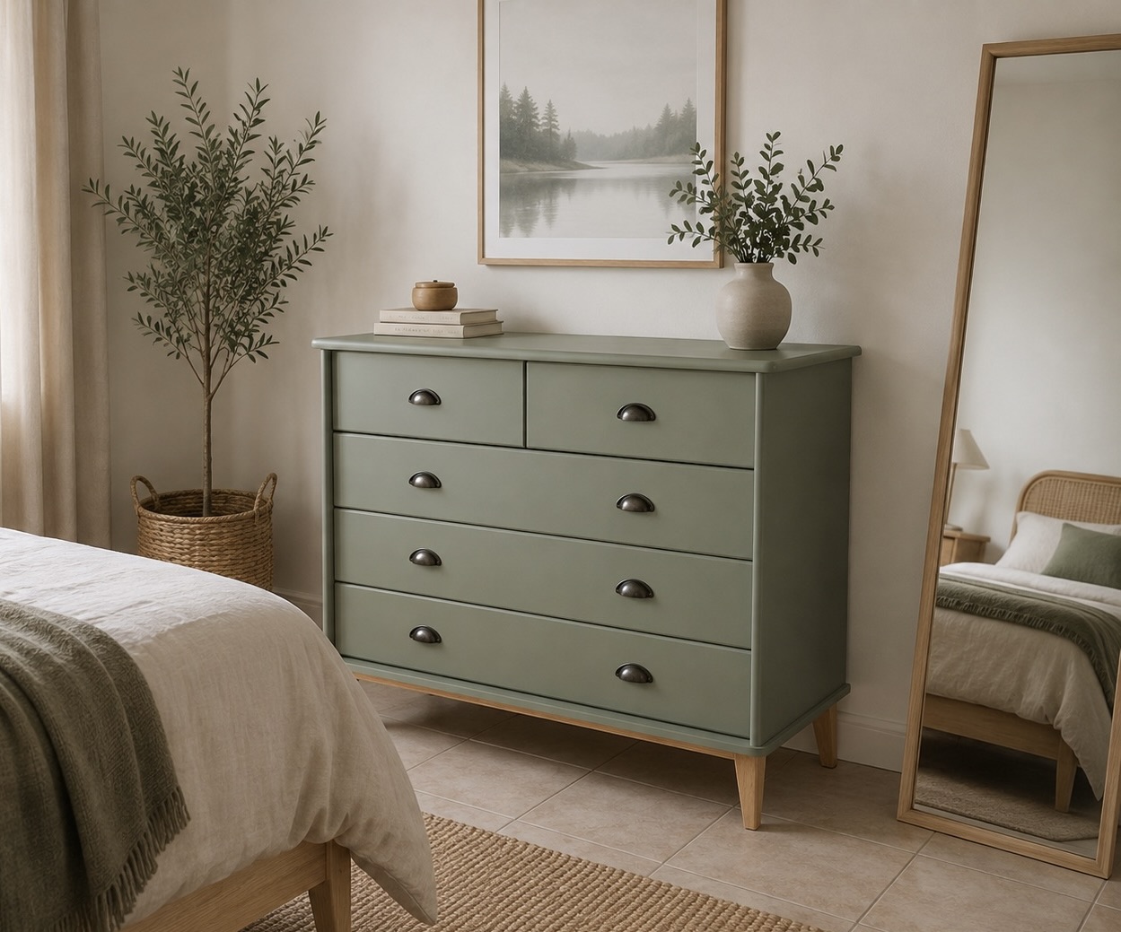 commode scandinave rénovée