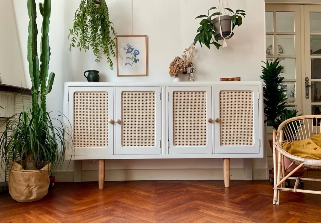 enfilade pieds compas portes cannage